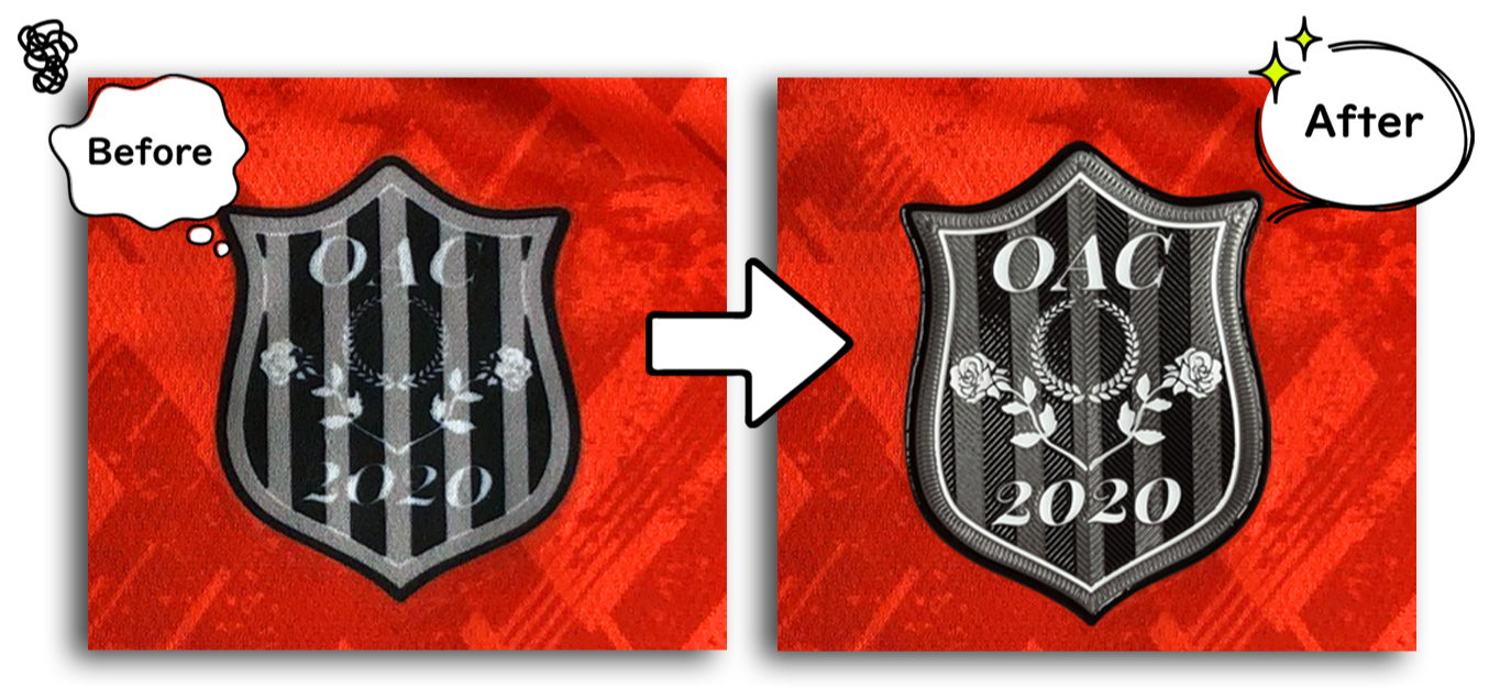 立体チームエンブレム